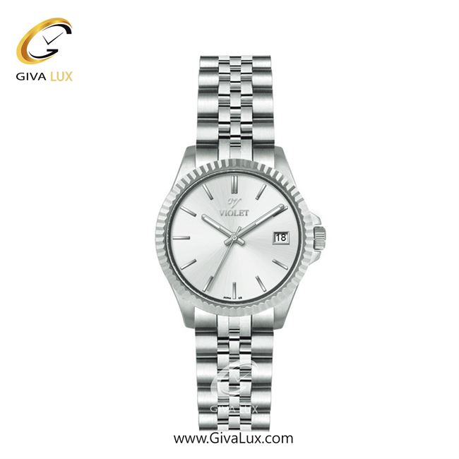 ساعت مچی اورجینال زنانه ویولت VIOLET نقره ای | نقره ای| نقره ای| کد رفرنس 0558 | 0573